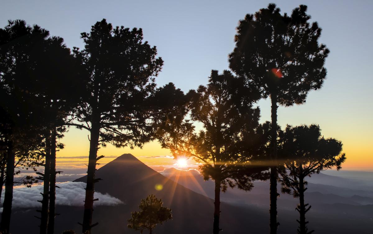 Acatenango sunrise view